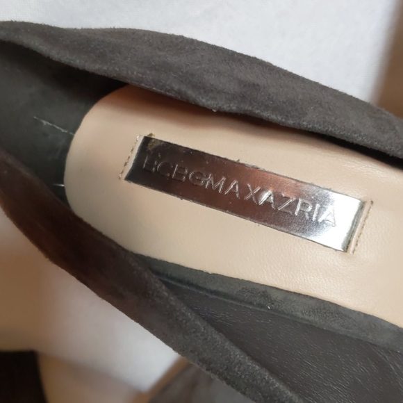 BCBGMAZRIA GRAY SUEDE PLATFORMS - Picture 5 of 12